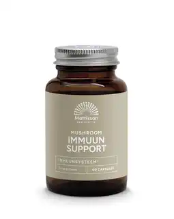 De Online Drogist Mattisson HealthStyle Mushroom Immuun Support Capsules 60CP aanbieding