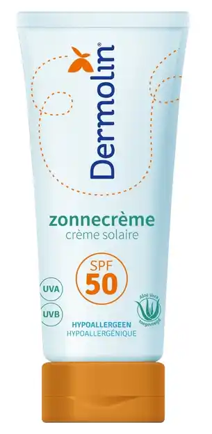De Online Drogist Dermolin Zonnecrème SPF 50 75ML aanbieding