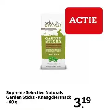 Pets Place Supreme Selective Naturals Garden sticks 60g aanbieding