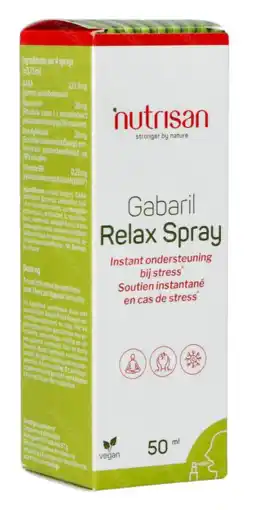 De Online Drogist Nutrisan Gabaril Relax Spray aanbieding