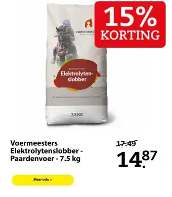 Boerenbond Voermeesters Elektrolytenslobber - Paardenvoer - 7.5kg aanbieding