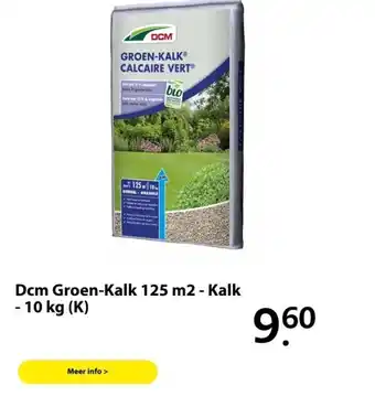 Boerenbond Dcm Groen-Kalk 125 m2 - Kalk - 10kg aanbieding