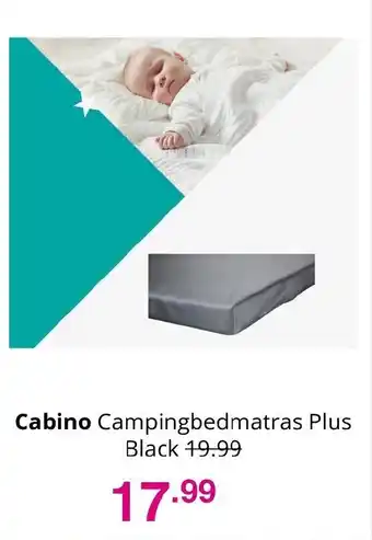 Baby & Tiener Cabino Campingbedmatras Plus Black aanbieding