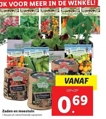 Lidl Zaden En Moestuin aanbieding