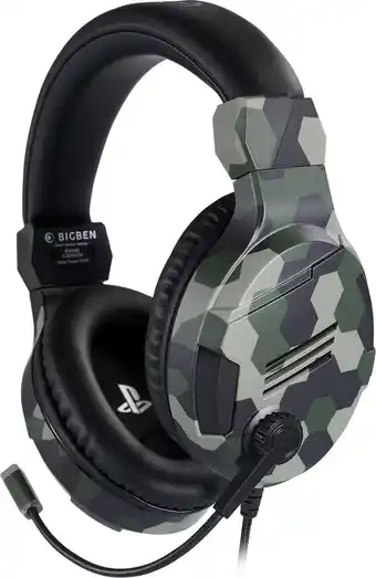 Bol.com Bigben Stereo Gaming Headset V3 - PS5 & PS4 - Camo aanbieding