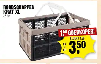 Dirck 3 Boodschappen krat XL 32L aanbieding