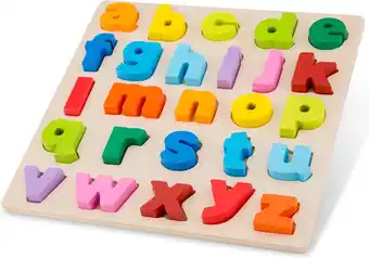 Bol.com New Classic Toys Houten Alfabet Puzzel - Kleine Letters aanbieding