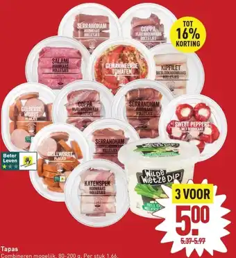 ALDI Tapas 80-200g aanbieding