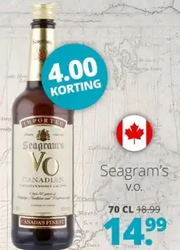 Mitra Seagram's Vo.Whiskey Overige 70cl aanbieding