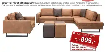 Woonsquare Woonlandschap Mexico Hoekbank aanbieding