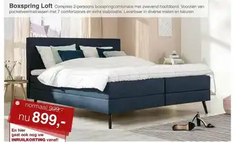 Woonsquare Boxspring Loft aanbieding