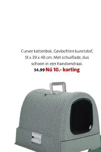 Intratuin Curver Kattenbak 10.- Korting aanbieding