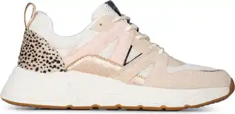 Bol.com POSH by Poelman CAROCEL Dames Sneakers - Beige met combinatie - Maat 40 aanbieding