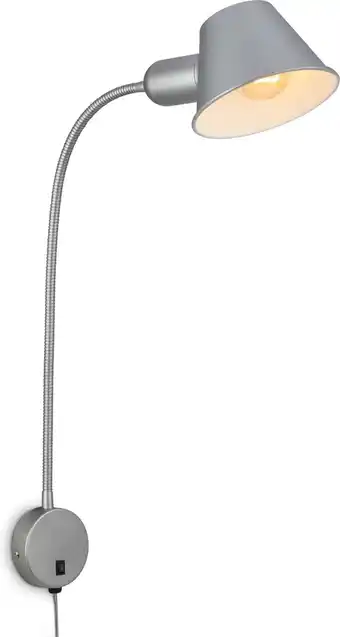 Bol.com BRILONER Bedlamp wandlamp draaibare leeslamp excl. 1xE27 10W chroom slaapkamer aanbieding