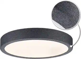 Bol.com Paulmann Cosara LED Paneel - grijs - rond - Plafonniere - IP44 - 15W - 3000K - 300mm aanbieding