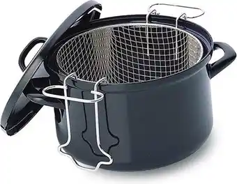 Bol.com BK Fortalit frituurpan Ø24 cm - zwart - emaille - inductie aanbieding