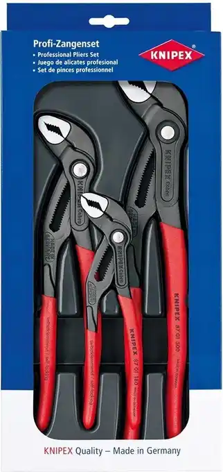 Bol.com Knipex 002009V02 3-delige Cobra Tangenset aanbieding