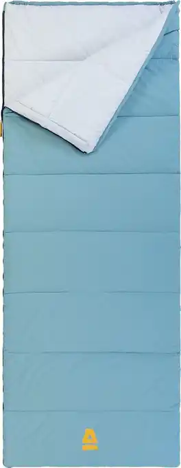 Bol.com Abbey Camp Katoenen Slaapzak - Brussels-08 - Dekenmodel - Lichtblauw - 210 x 80 cm aanbieding