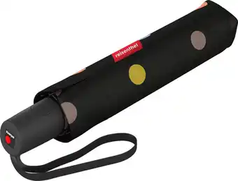 Bol.com Reisenthel Umbrella Pocket Duomatic Opvouwbare Paraplu - ø 97 cm - Dots Zwart aanbieding