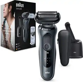 Bol.com Braun Series 6 61-N7000cc - Elektrisch Scheerapparaat Mannen - Met SmartCare Center - Grijs aanbieding