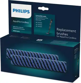 Bol.com Philips AquaTrio Cordless XV1793/01 - Vervangende borstels aanbieding