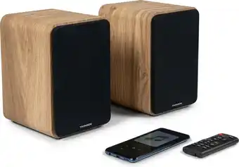 Bol.com Thomson - Boekenplank Speaker Set - Hout aanbieding