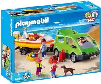 Bol.com PLAYMOBIL Gezinswagen met boot - 4144 aanbieding