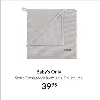 Babypark Baby's Only Sense Omslagdoek Kiezelgrijs aanbieding