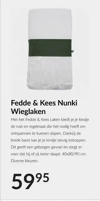 Babypark Fedde & Kees Nunki Wieglaken aanbieding