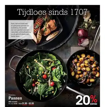 Sligro Skottsberg Pannen 20% Korting aanbieding