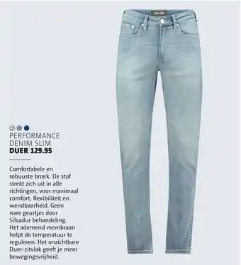 Bever Performance Denim Slim Duer aanbieding