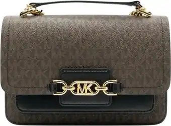 Bol.com Michael Kors Logo Schoudertas Dames - Bruin - One Size aanbieding