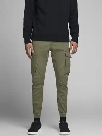 Bol.com JACK&JONES JPSTPAUL JJFLAKE CARGO OLIVE NIGHT NOOS Heren Broek - Maat W33 X L34 aanbieding