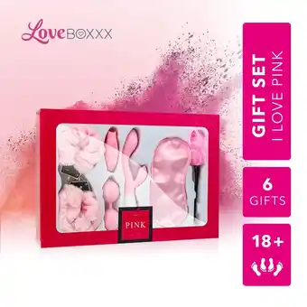 Bol.com LoveBoxxx - I Love Pink Cadeauset – Sex Toys voor Koppels - Erotische Geschenkset met Seksspeeltjes en Accessoires – 6-delig aanbieding