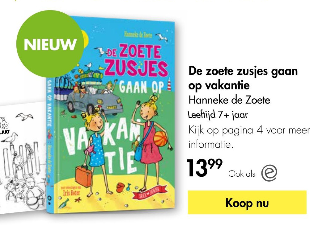 De zoete zusjes gaan op vakantie aanbieding bij The Read Shop
