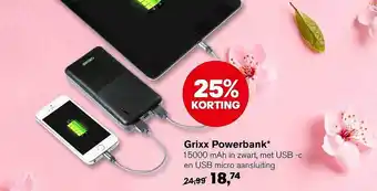 AKO Grixx Powerbank 25% Korting aanbieding