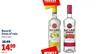 Makro Bacardi limon of razz aanbieding