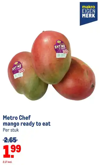 Makro Metro Chef mango ready to eat aanbieding