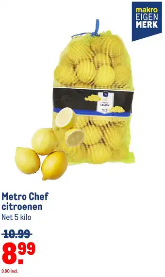 Makro Metro Chef citroenen aanbieding