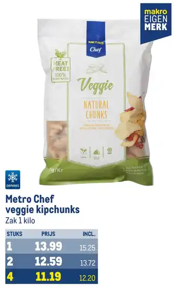 Makro Metro Chef veggie kipchunks aanbieding