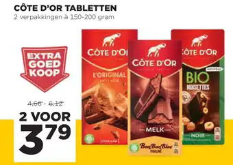 Jumbo Cote d or tabletten 150-200 gram aanbieding