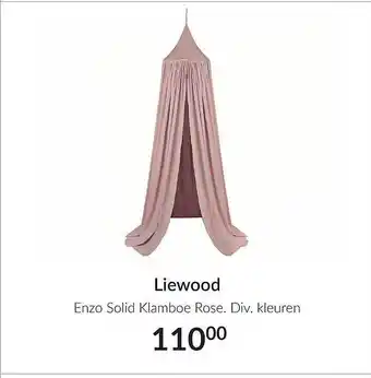 Babypark Liewood enzo solid klamboe rose aanbieding