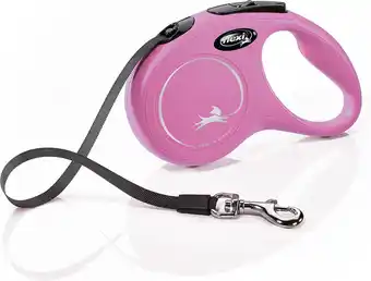 Bol.com Flexi New Classic - Rollijn Hondenriem - S - 5 Meter - Roze aanbieding