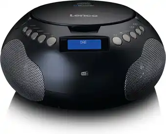 Bol.com Lenco SCD-341BK - Draagbare radio met DAB+/ FM radio en Bluetooth - Zwart aanbieding