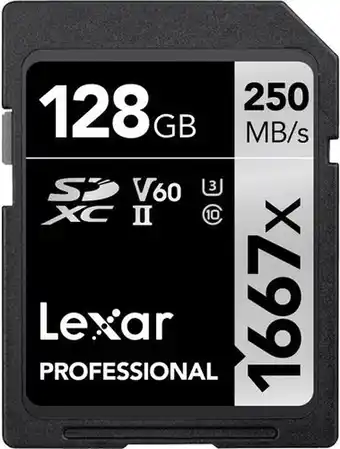 Bol.com Lexar Pro SDXC 1667X 128GB Global 2 Pack aanbieding