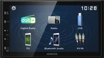 Bol.com Kenwood - DMX-129BT - 2DIN Bluetooth autoradio aanbieding