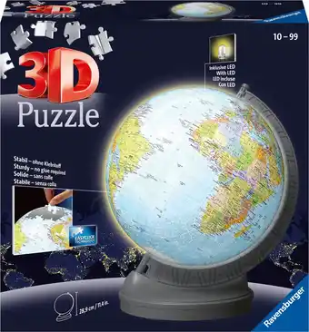 Bol.com Ravensburger Aarde met licht - 3D Puzzel aanbieding