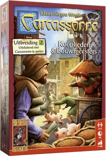 Bol.com Carcassonne: Kooplieden & Bouwmeesters Uitbreiding Bordspel aanbieding