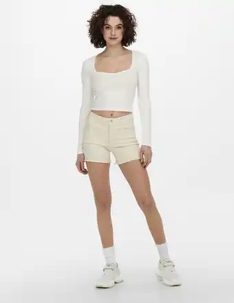 Bol.com ONLY ONLBLUSH MID SK DNM SHORTS NOOS Dames Broek - Maat S aanbieding