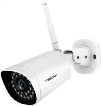 Bol.com Foscam FI9912P Beveiligingscamera's - Full HD - 2MP - Nachtzicht 20 m - Werkt met Amazon Alexa en Google Assistant - Wit aanbieding